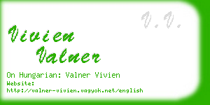 vivien valner business card